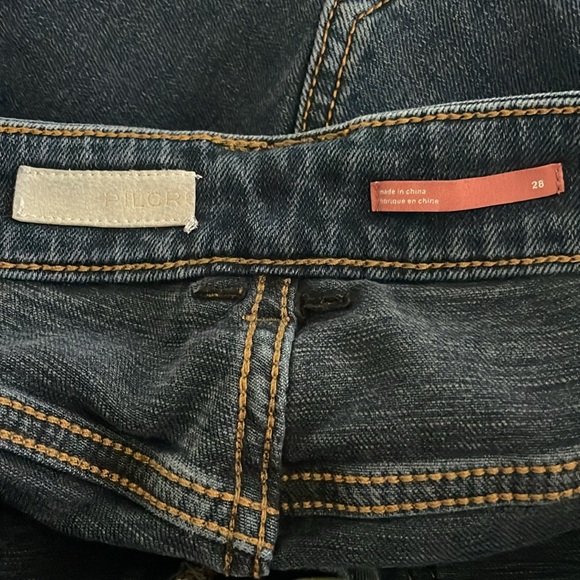 Anthropologie Picro and the Letterpress The Icon Flare Dark Wash Denim Jeans 28 - Picture 8 of 9